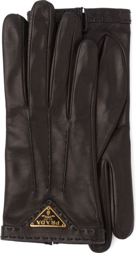 red prada leather gloves|prada nappa leather gloves.